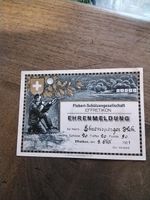 Carte de tir/ Ehrenmeldung 1921 Effretikon . Flobert