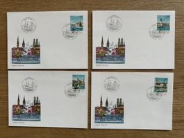 Schweiz - 1984 FDC Einzelwerte aus NABA Züri Block