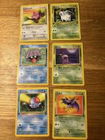 Pokémon 1. Edition – 6 Karten – Deutsch – Vintage