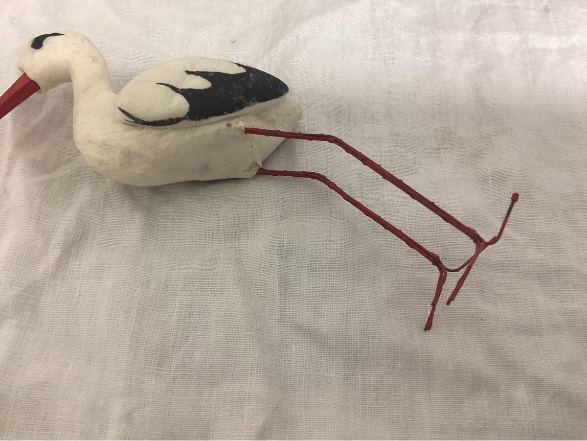 Giocattoli: ANTIKER STORCH AUS WATTE – Usato da Münchenstein venduto da NoSu98 2