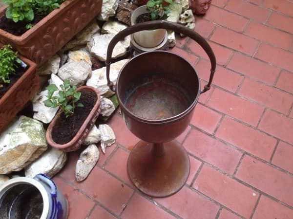 Portabottiglie: Selten Weinständer Blumenständer Kupfer – Usato da Schaffhausen venduto da vintageville 3