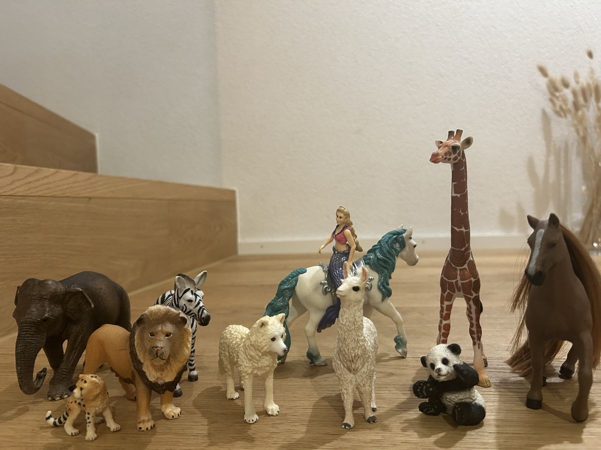 Schleich Statuette: Schleich Tierfiguren Set 10-teilig – Usato da Hirzel venduto da Kirsten80