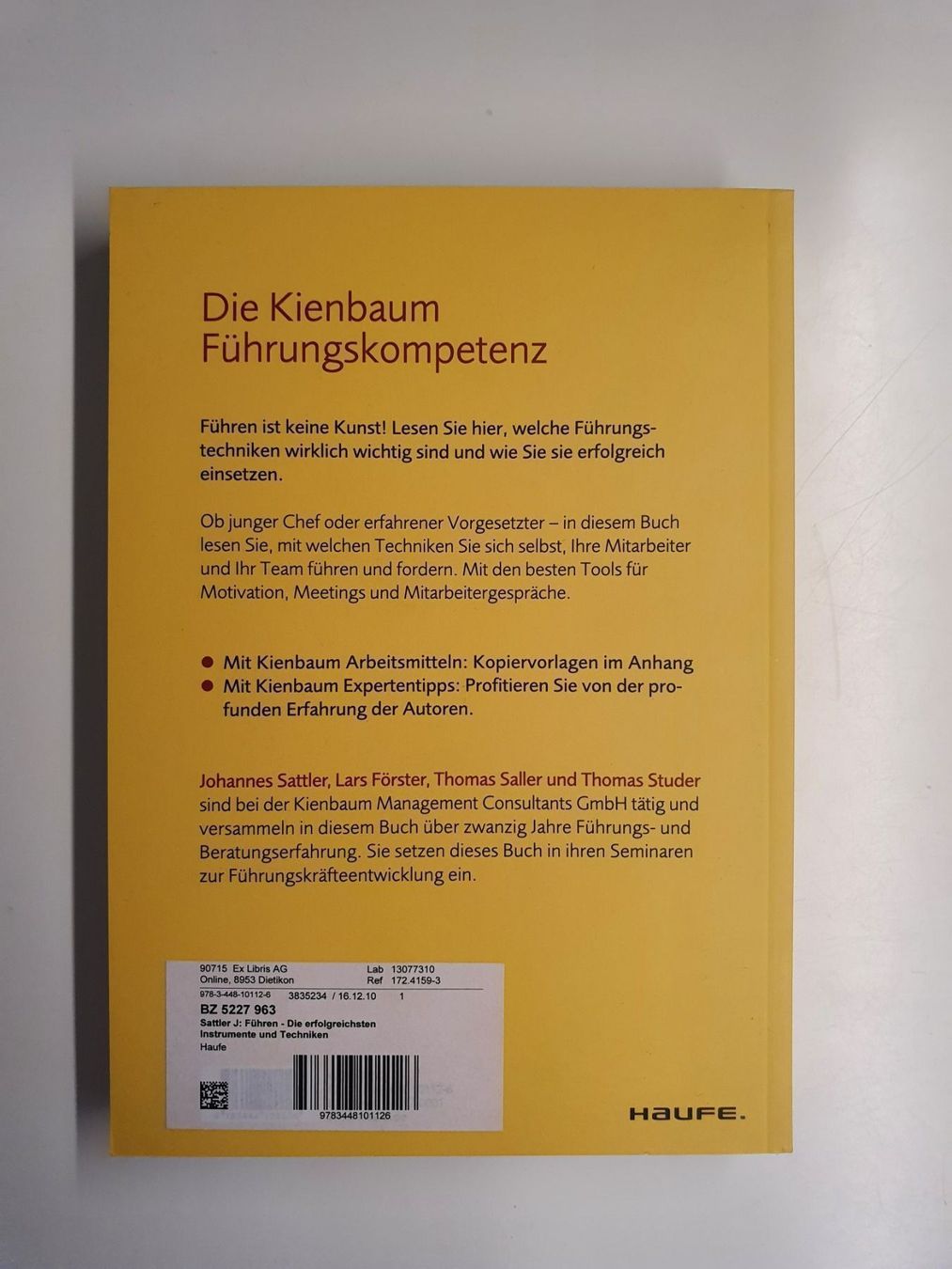 Libri: Buch: Führen - Berater Kienbaum – Nuovo (secondo la descrizione) da Wohlen AG venduto da Leu024 1