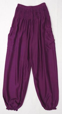 Pumphose Sommerhose bequeme Boho Schlupfhose aus Viskose