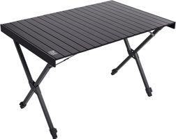 Campingtisch klappbar höhenverstellbar Aluminium Schwarz