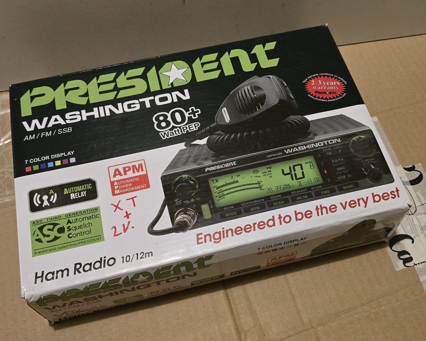 Radio: President Washington - 10 / 12m – Nuovo (secondo la descrizione) da Lucens venduto da procha