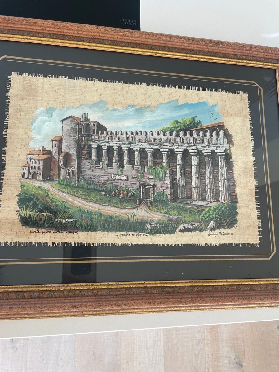 Foto & Immagini: Original Papyrusbild Giuseppe Platania 49x38 cm – Usato da Jona venduto da Prada1969 2