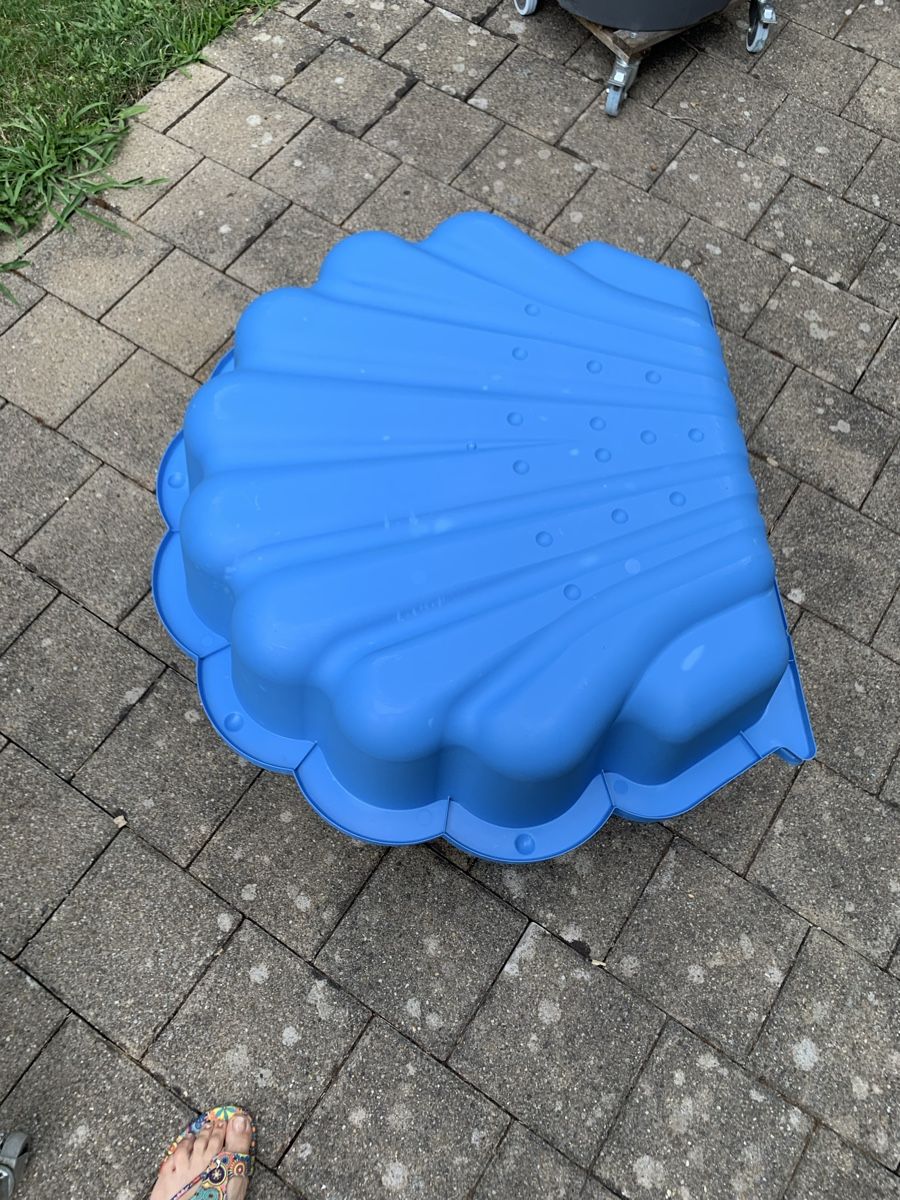 Sandkasten: Sandkasten Muschel blau gebraucht – Neu (gemäss Beschreibung) aus Unterentfelden von Bigi1966