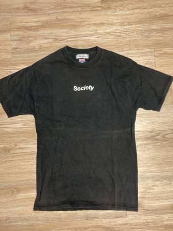 T-shirt Human Society, vintage, noir, taille M