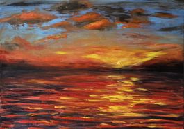 Tableau d'art fait main 50 × 70 cm