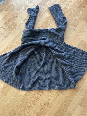 Pullover Kuscheliger Strickpullover-Cape Gr. S, Anthrazit,