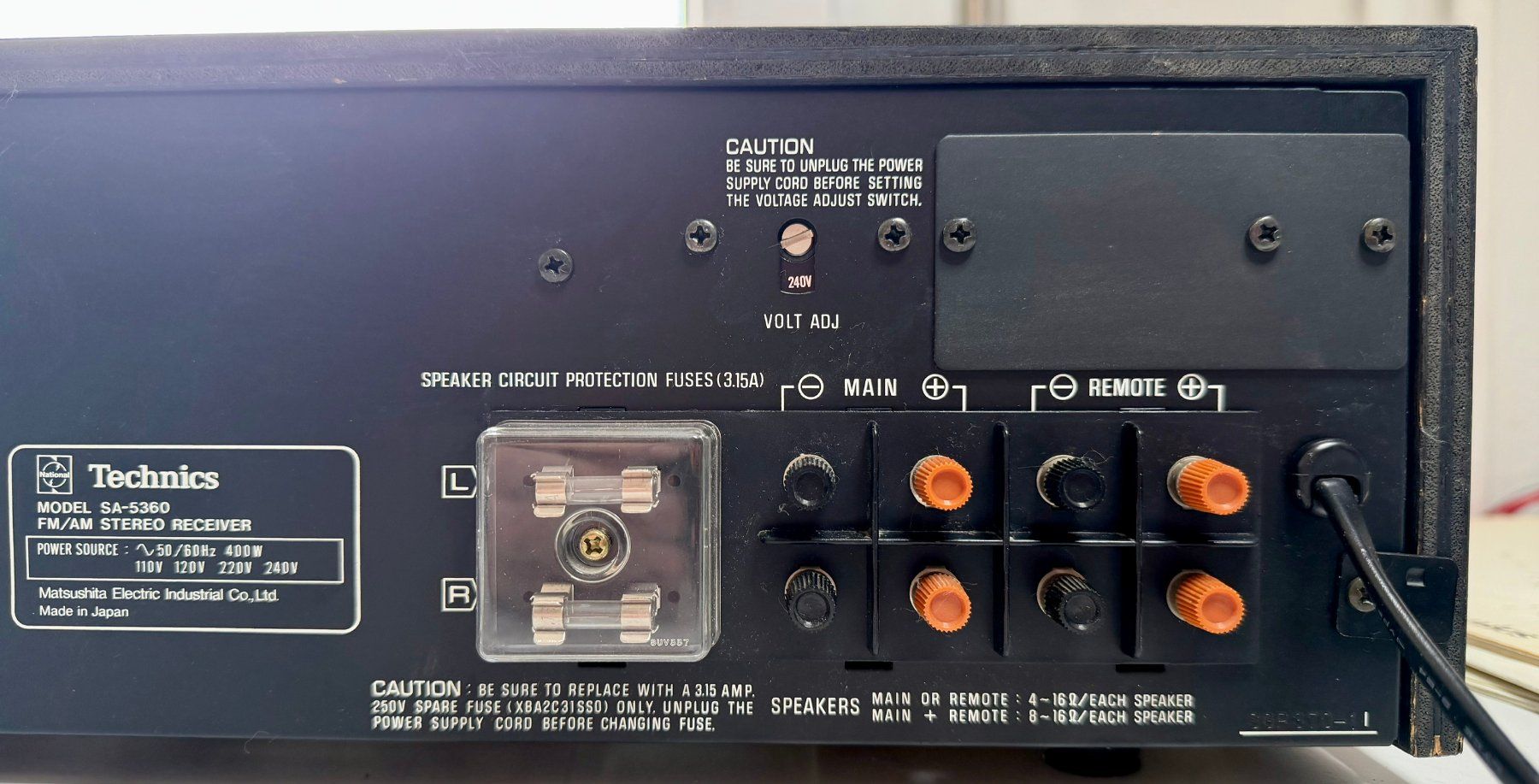 Technics Receiver: Ampli tuner Technics SA-5360 – Gebraucht aus Perly von inf_jnp6 7