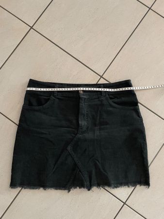Jupe velours côtelé grise taille 40 L