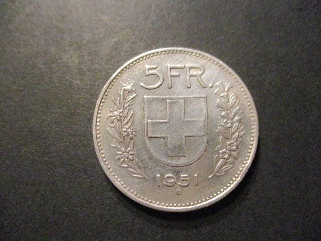 Tutti le monete: 5 .- Fr 1951  Superbe pièce  Superbe qualité – Usato da Lovens venduto da Jelmi