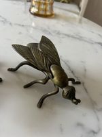 Vintage Brass Fly Figurines - Unique Home Decor Insect