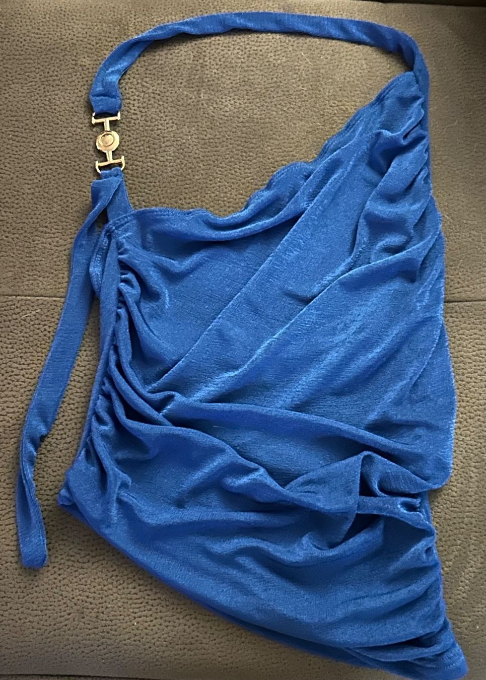 Top: SHEIN One-Shoulder Oberteil Blau Gr. M – Usato da Oberkulm venduto da angela_05 1