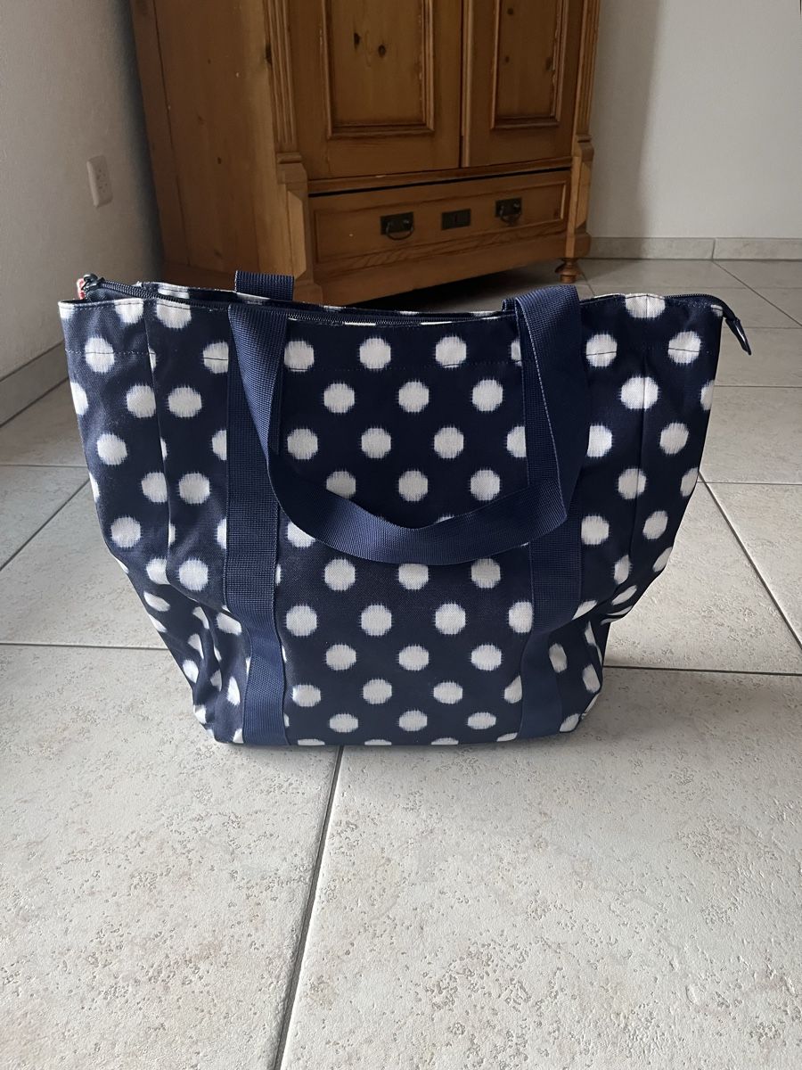 Roxy Borse da donna: Roxy Shopper/Strandtasche, blau mit Punkten – Usato da Konolfingen venduto da Emmenthal3510 8