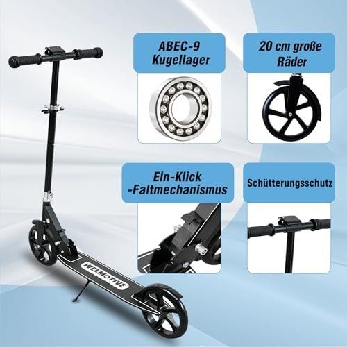 Kickboard: Kinder Erwachsene Klappbarer Cityroller – Neu und originalverpackt aus Hundwil von Mr.Wong 4