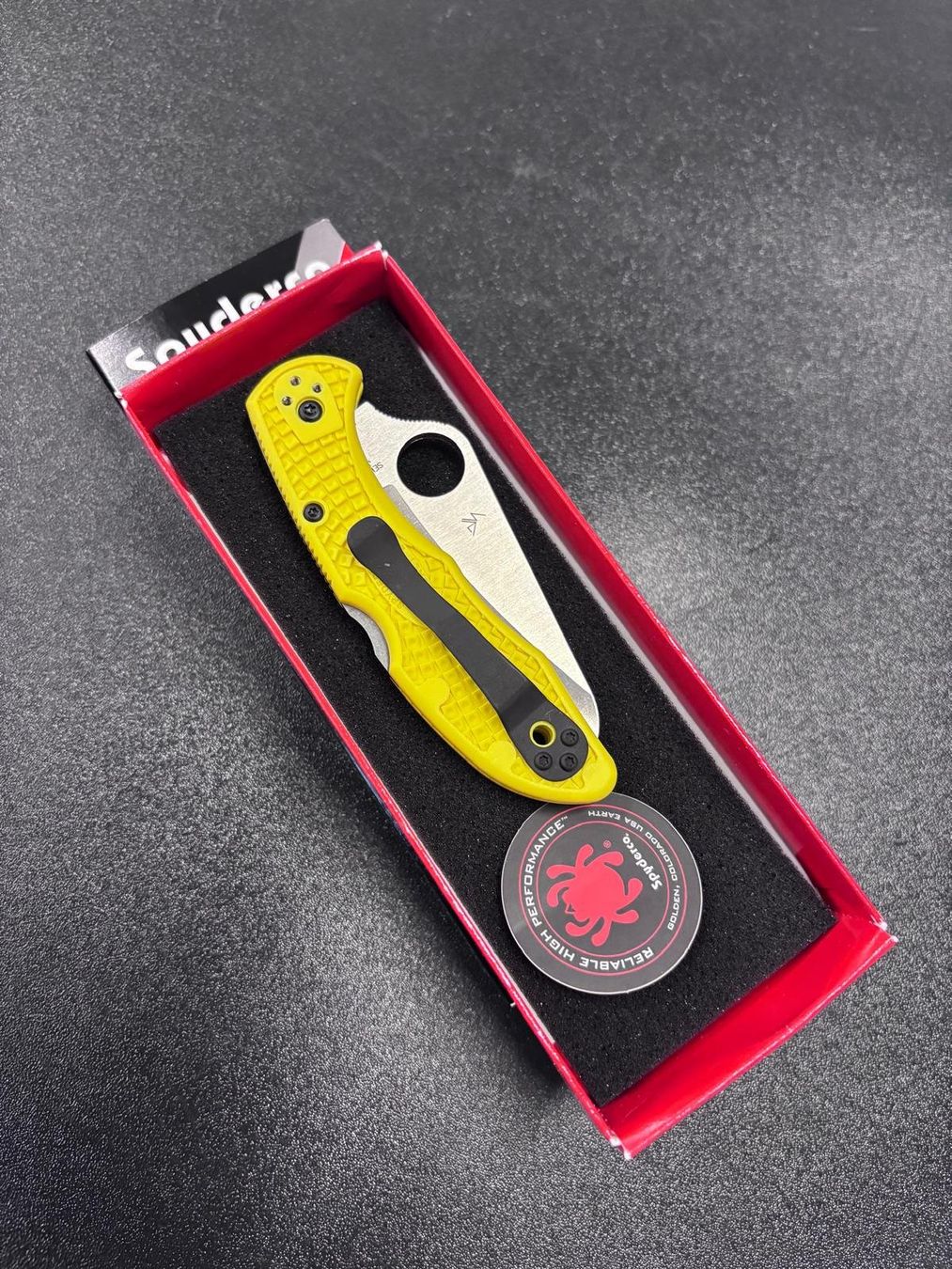 Spyderco Accessori: Spyderco Salt 2 Yellow – Nuovo e nell'imballaggio originale da Balsthal venduto da allmedba