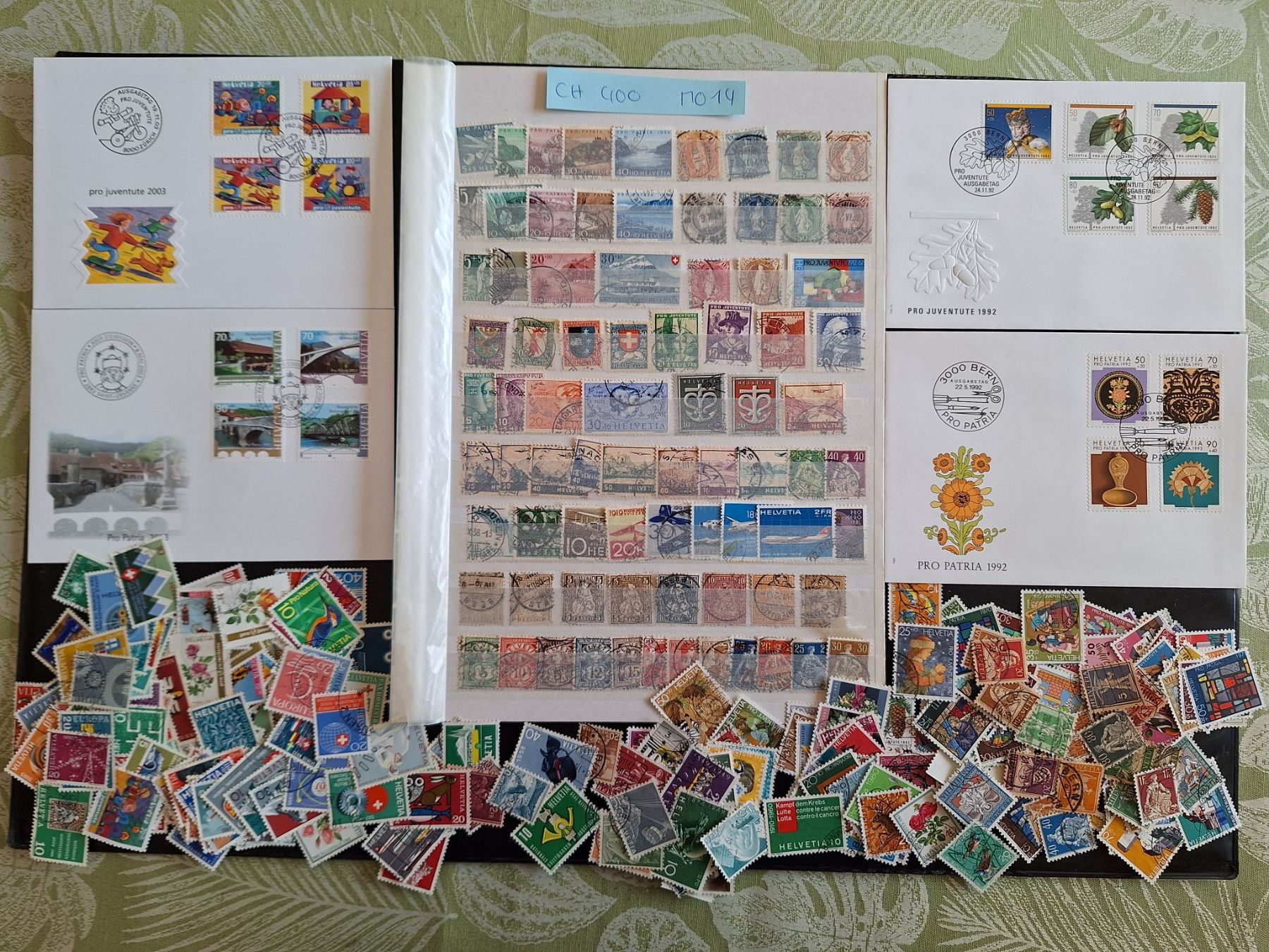 Alle Briefmarken: CH: 400 VERSCHIEDENE GESTEMPELTE (M014) – Gebraucht aus Genolier von Antoine30