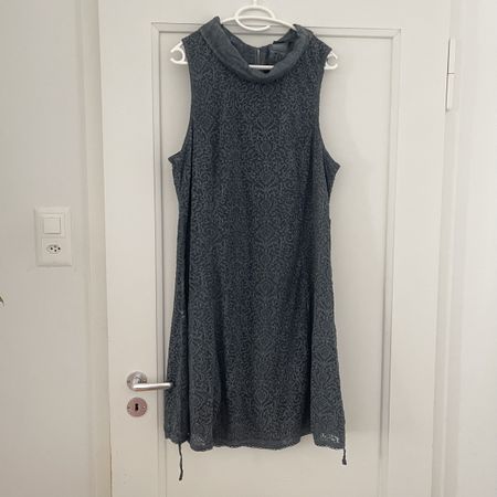 Kleid NILE, grau gemustert, ärmellos, gr.  XL