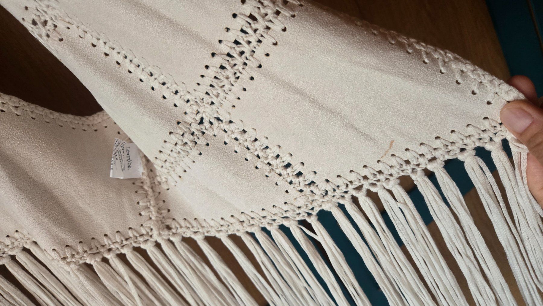 Gilet & Giacche: Boho Weste weiss Hippie – Nuovo e nell'imballaggio originale da Scharnachtal venduto da Aber.abe 4