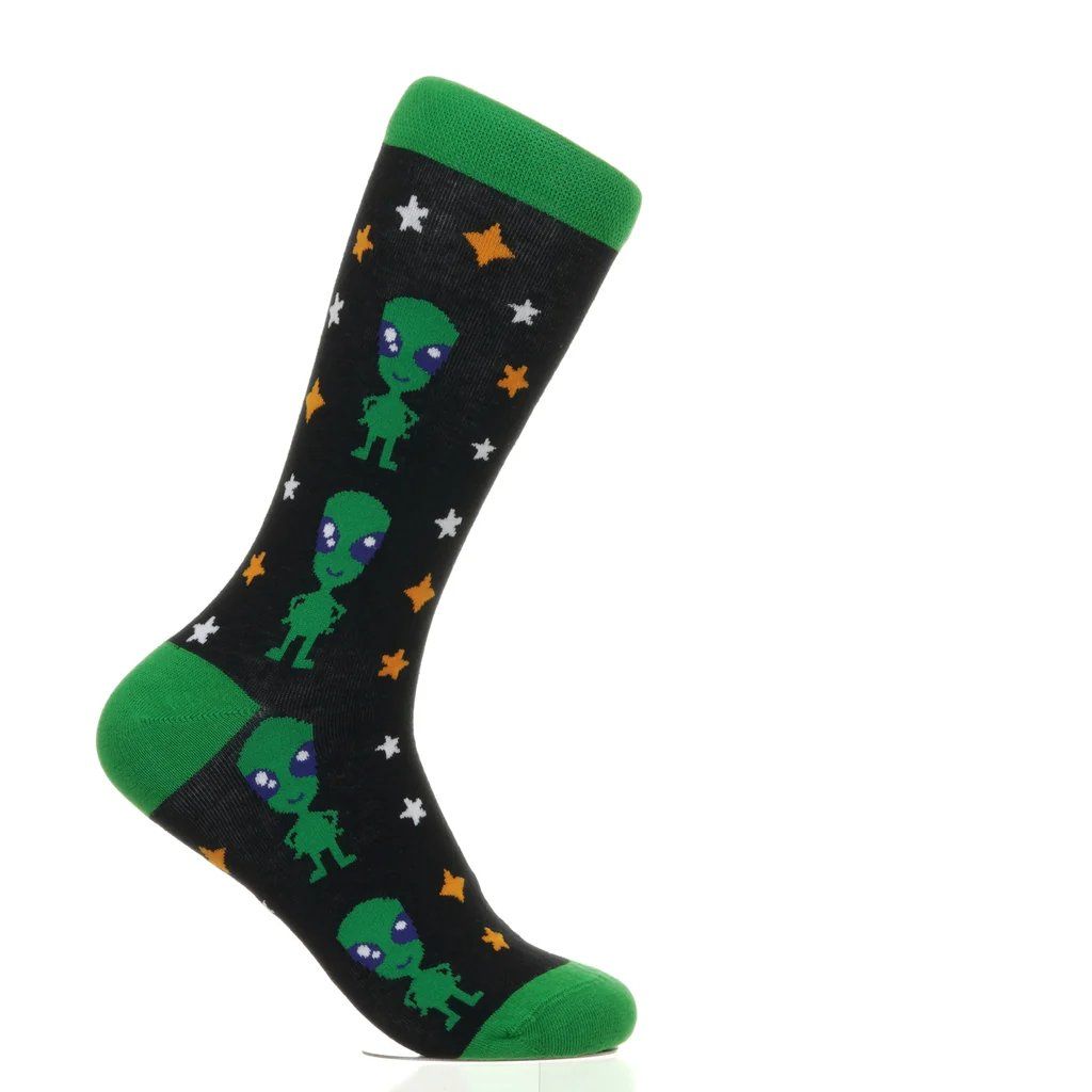 Calze: BUNTE DESIGN SOCKEN-Aliens (Small 36-40) – Nuovo e nell'imballaggio originale da Luzern venduto da Sock_Atomica