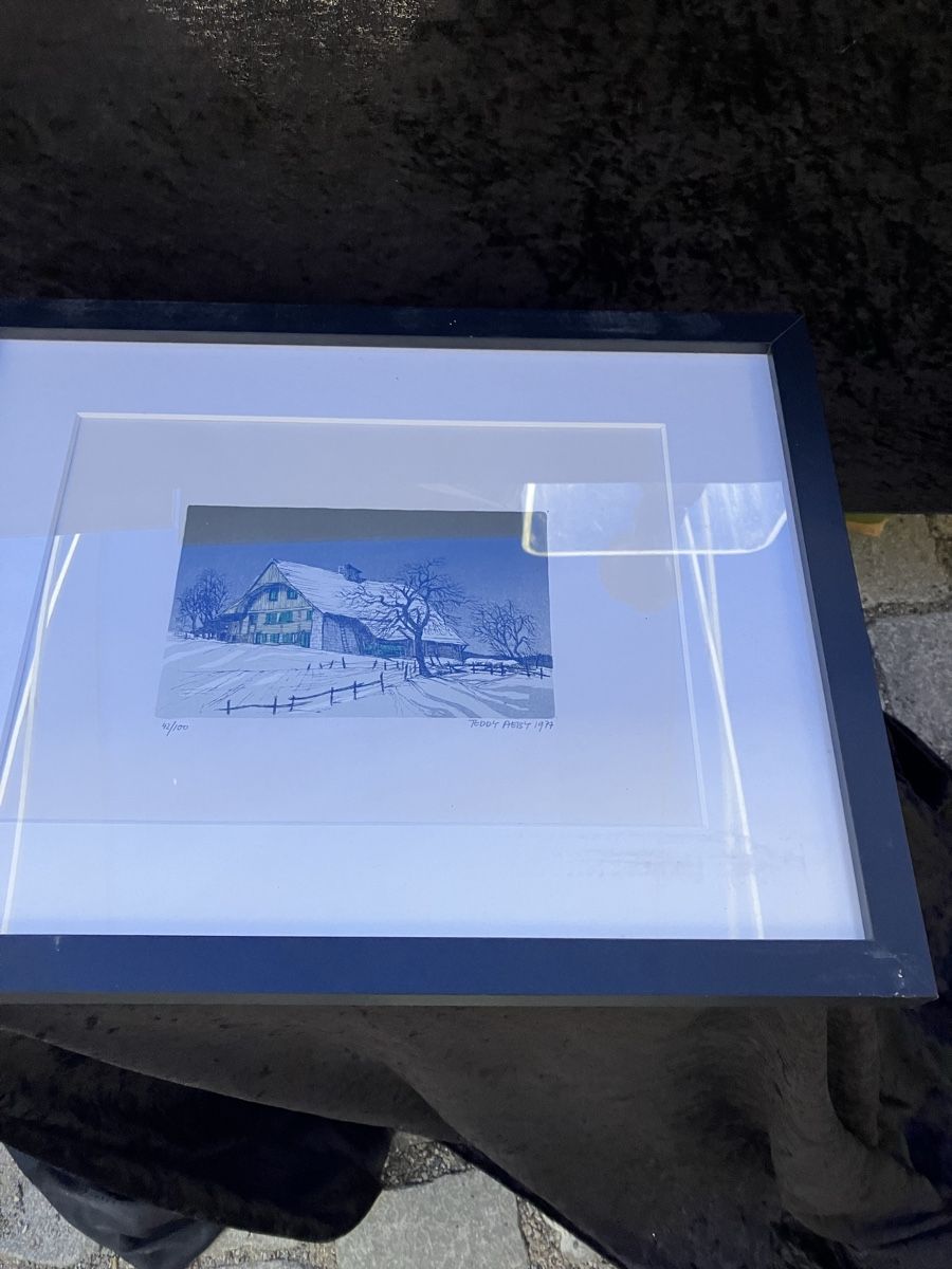 Grafica & Litografie: Lithographie Teddy Aeby – Usato da fribourg venduto da Retroverso