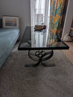Glas Couchtisch schwarz
