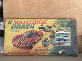 Jeu de société Matchbox Crash Game 4 voitures bon état