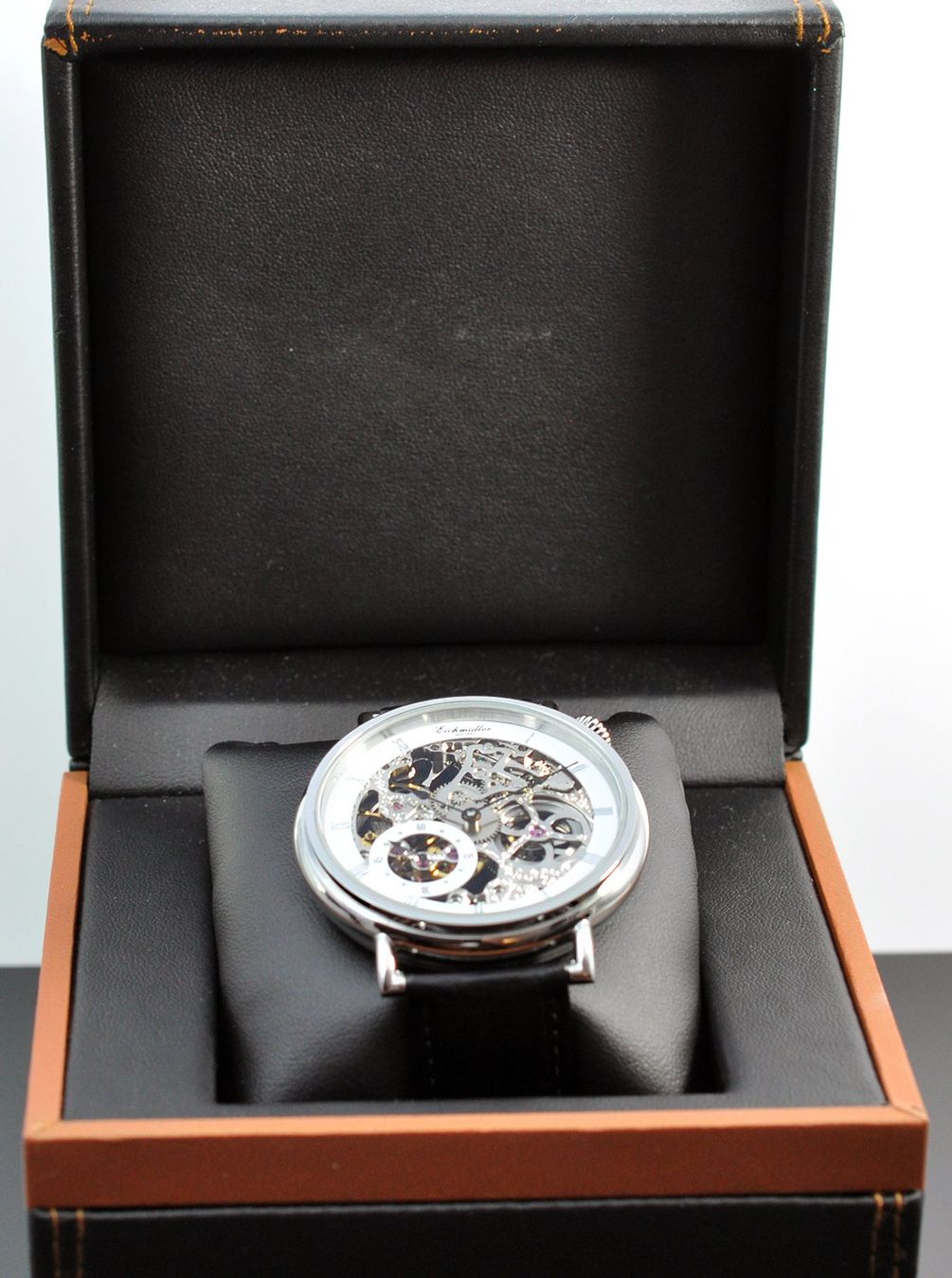 Orologi: Eichmüller schöne grosse Skelettuhr 50mm – Nuovo e nell'imballaggio originale da Wittenbach venduto da Gapservice 5