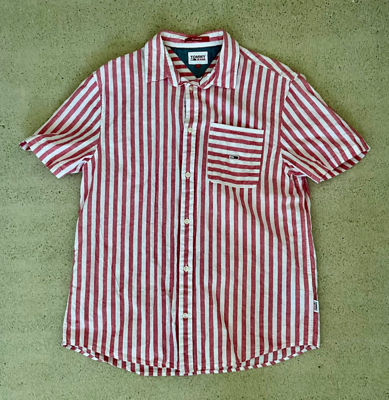 Tommy Hilfiger Camicie: Tommy Jeans Hemd - red (Large) – Nuovo e nell'imballaggio originale da Zürich venduto da Matz2001 7
