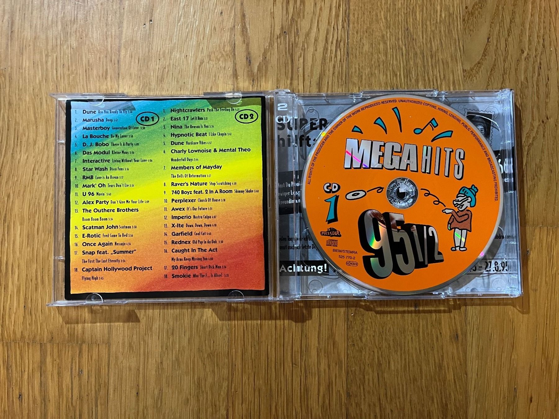 CD: CD - "Mega Hits 95 1/2", 2 CD's – Usato da Grosswangen venduto da Vita500 2