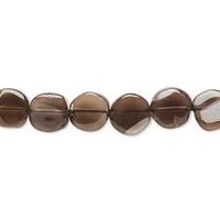 Smoky Quartz 8-9mm Scheiben 1 Strang