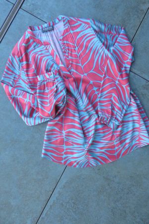 Designerbluse ESISTO Seidenstretch Grösse S