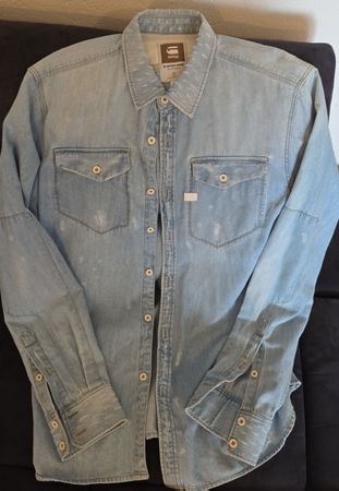 G-Star Raw Jeanshemd Herren, hellblau, Grösse XL