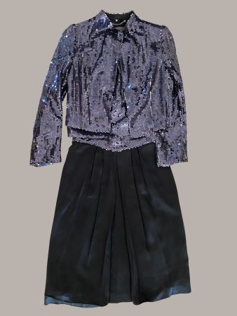Vintage 3-teiliges Set Louis Féraud, G38 Rock, Top & Jacke