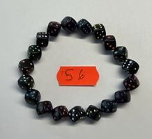 1 Stück /Schickes Würfel-Armband, elastisch, Schwarz.
