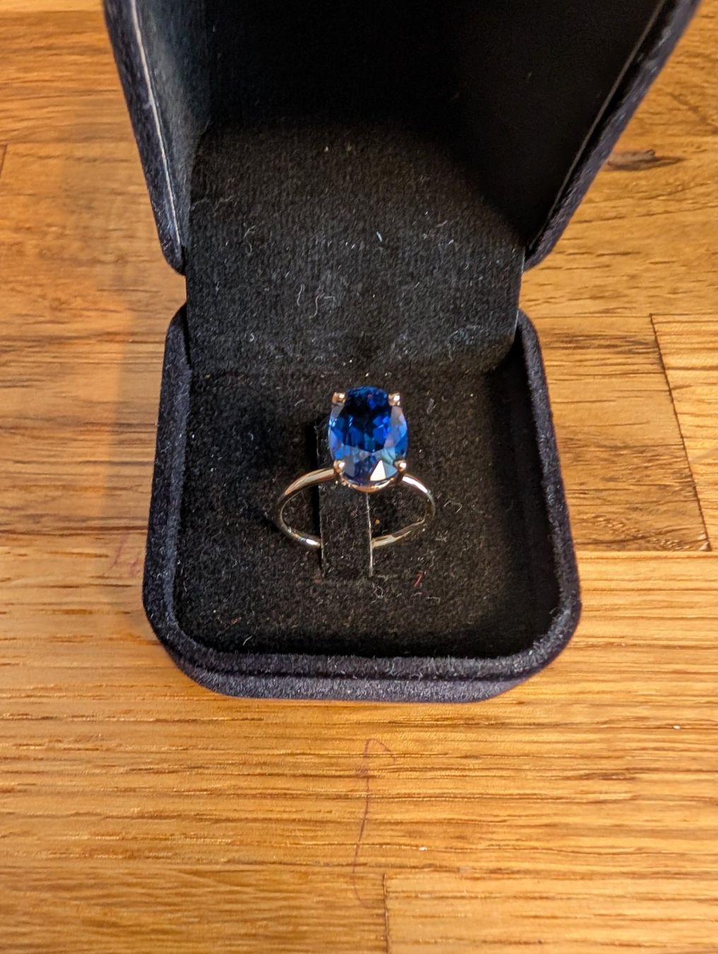 Anelli: Goldring mit Saphir Grosse 7 – Nuovo (secondo la descrizione) da Einsiedeln venduto da mar_6bqc 1