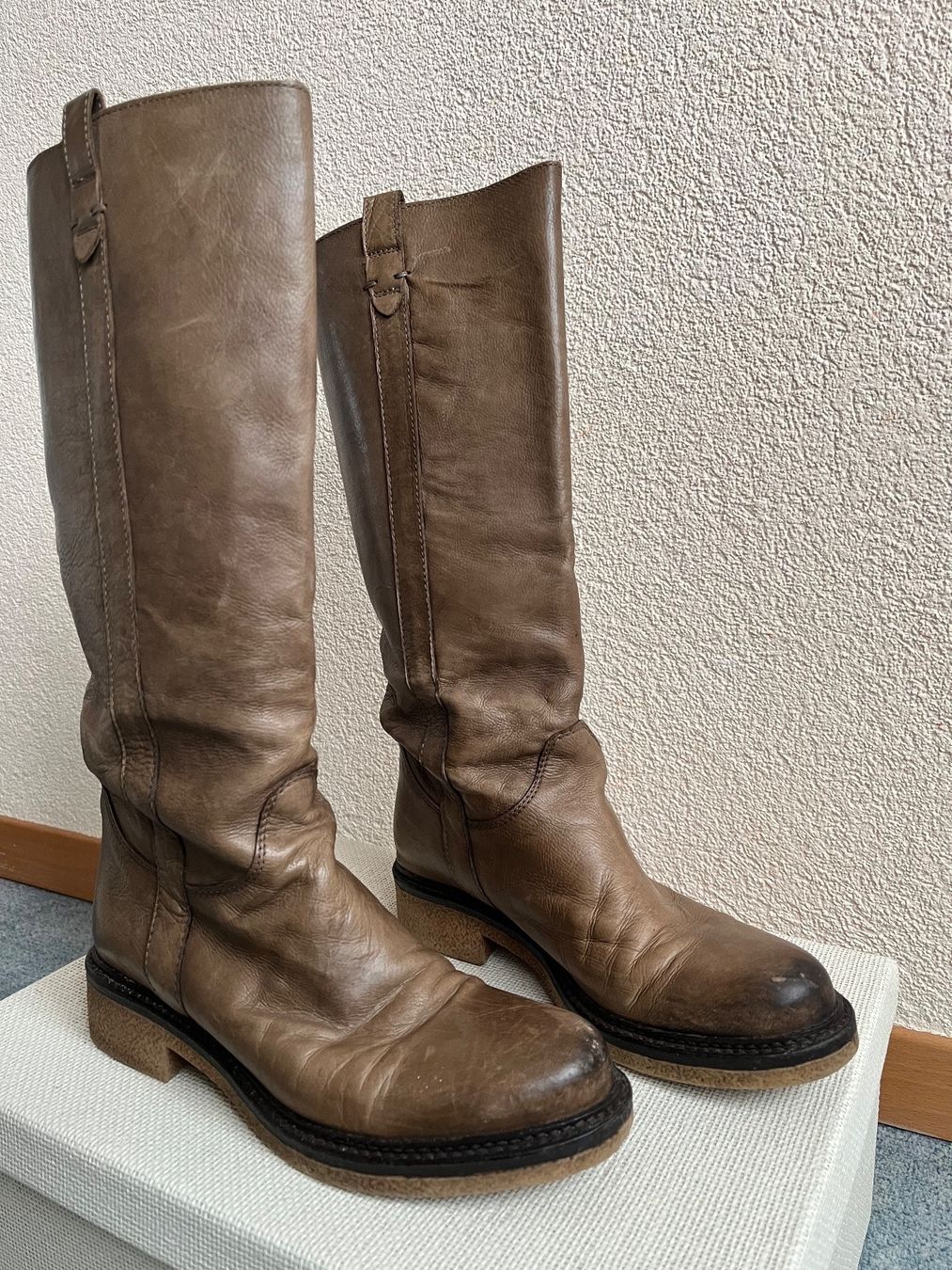 Scarpe da donna: Echt Leder Siefel Gr. 38.5 NP 450.- – Usato da Frauenfeld venduto da Andadaa 1