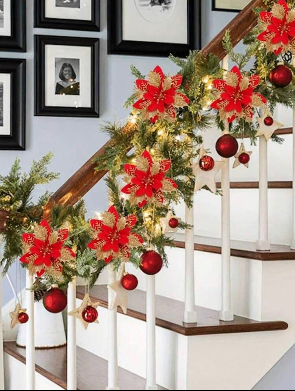 Tutte le decorazioni: + Weihnachtsblummen Rot Weihnachtsbaum Deko – Nuovo e nell'imballaggio originale da Amriswil venduto da JaJa-Express 1