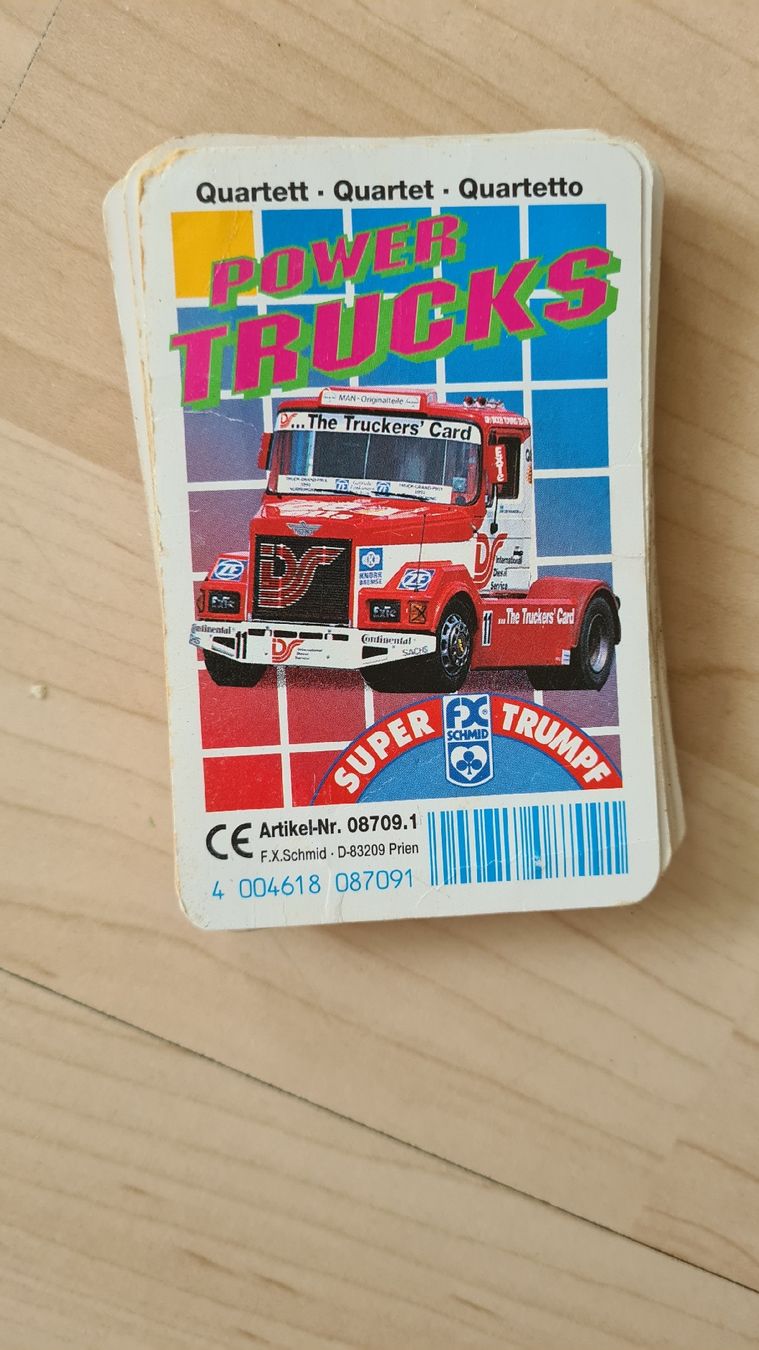 Spiele: Historisches Quartett, "Power Trucks", unvollständig – Gebraucht aus Suhr von andreas_2008