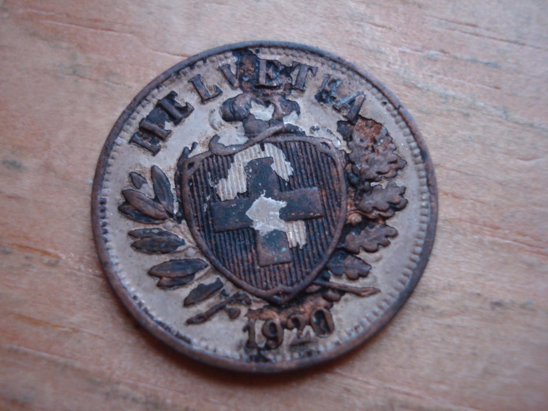 Tutti le monete: (W5) 2 Rappen 1920 – Usato da Erlach venduto da Net-Coins