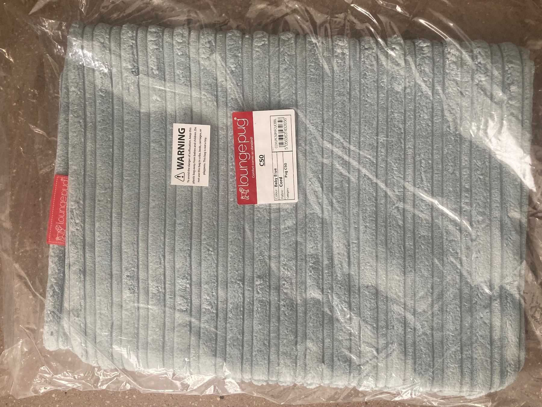 Cuscini: Cord Kissenbezug hellblau – Nuovo e nell'imballaggio originale da Niederurnen venduto da val_v5y7 1