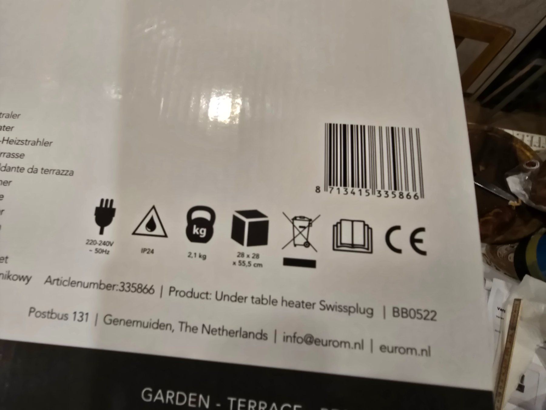 Radiatori: 900W / Terrassenheizer / 55,5cm hoch / Normalpreis 65.- – Nuovo (secondo la descrizione) da Mauren TG venduto da Defrancesco 7