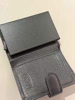 Portemonnaie/Kreditkartenetui echt LEDER Miniwallet schwarz
