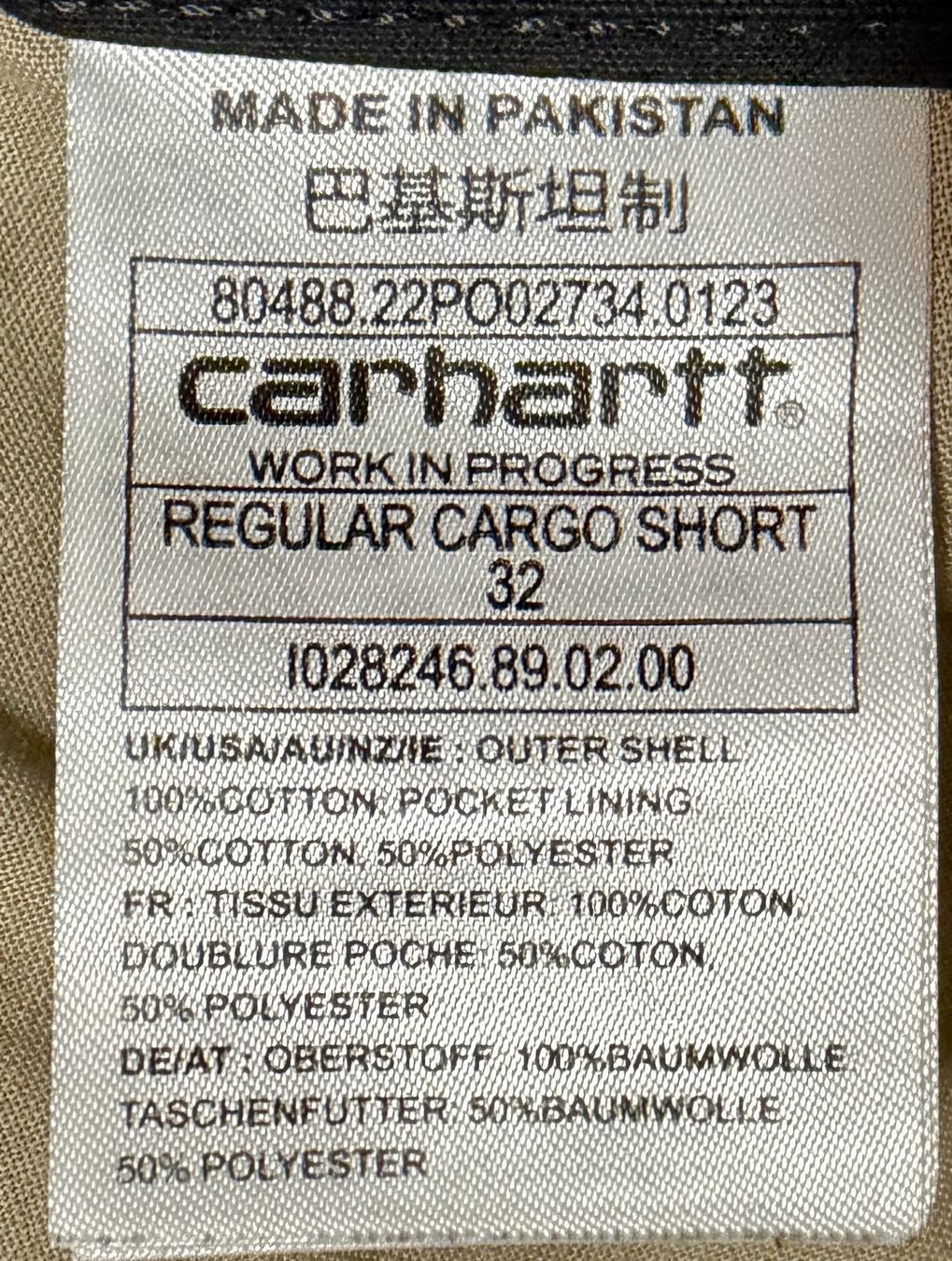 Carhartt Hosen: Carhartt Regular Cargo Short Schwarz, Grösse 32 – Gebraucht aus Zürich von Olid-ZH 2