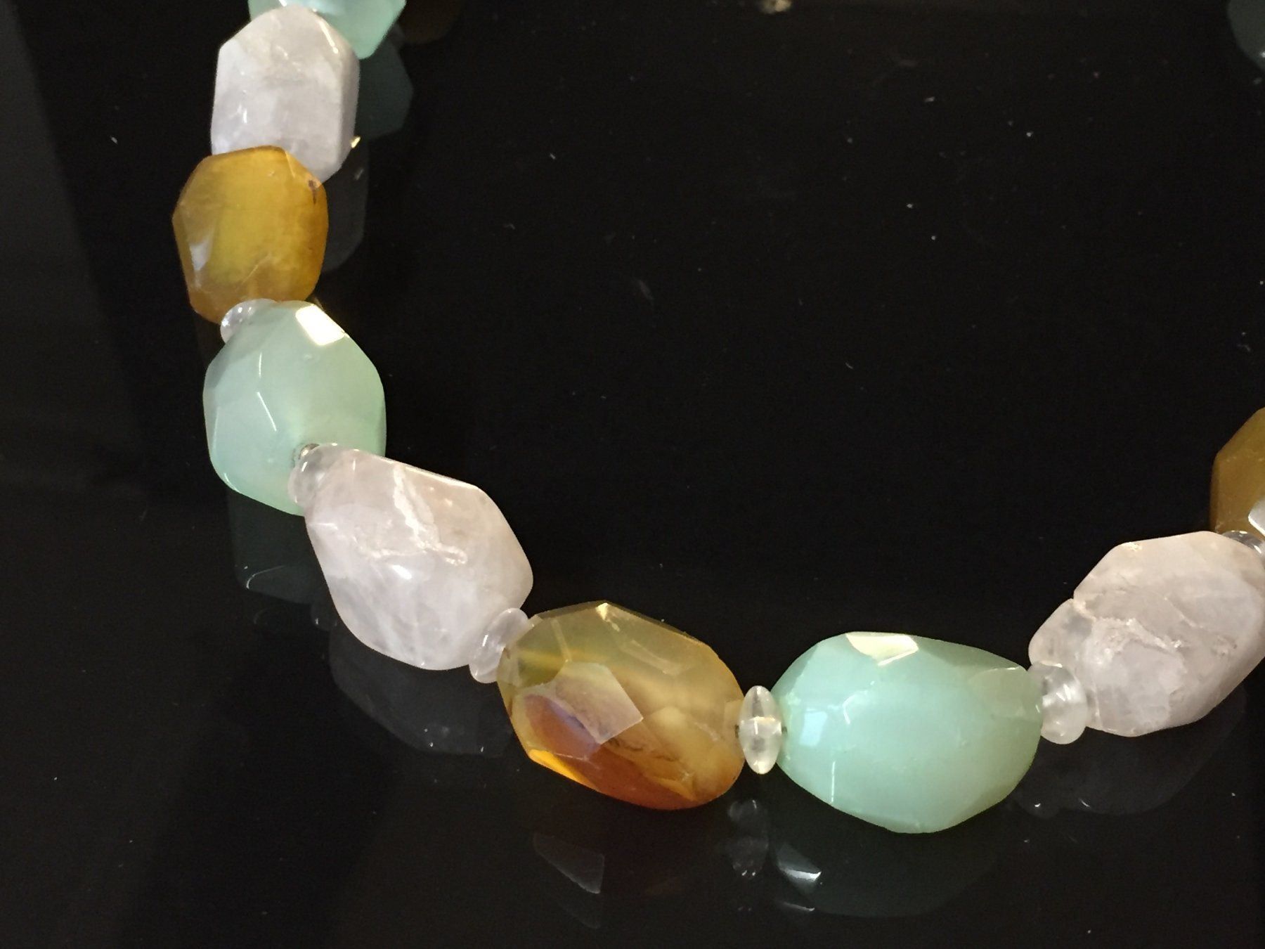 Catenine: Wunderschöne Kette aus Chalcedon & Achat – Nuovo (secondo la descrizione) da Schaffhausen venduto da uniqueketten 4
