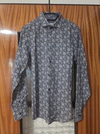 Chemise homme imprimée à manches longues taille M