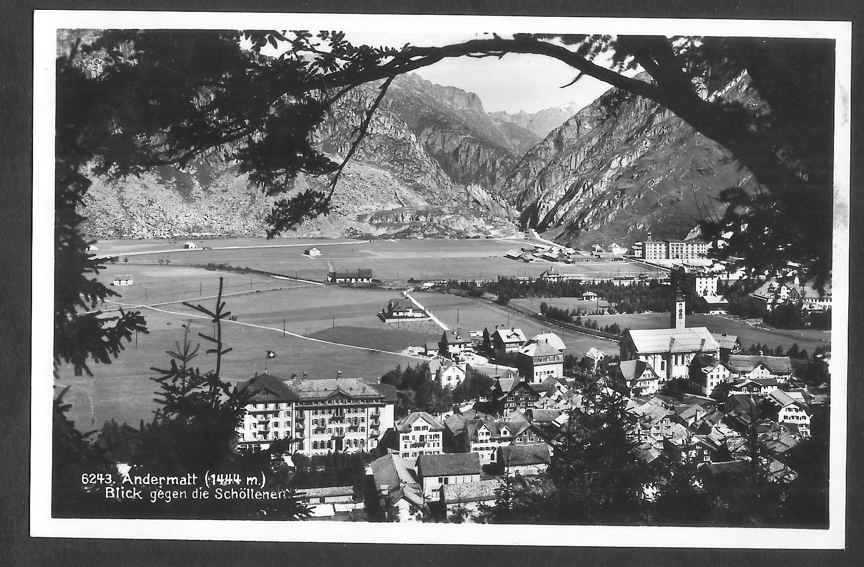 Cartoline postali: Andermatt Blick gegen die Schöllenen – Usato da Olten venduto da clotaldi